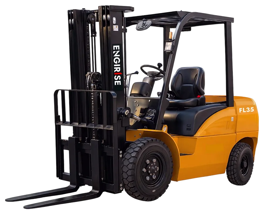 FL35 diesel forklift lifting pallets in warehouse